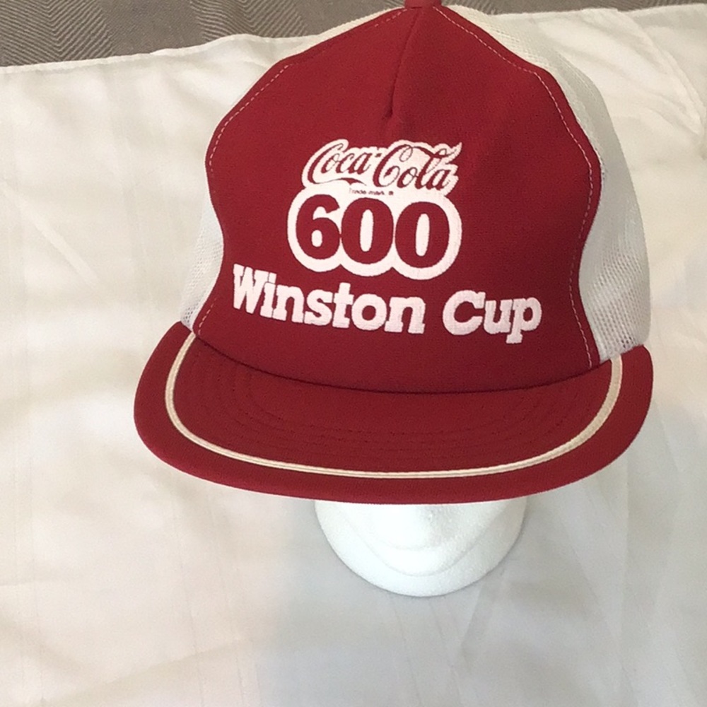 Coca-Cola 600 Winston Cup Red Cap vintage never worn made in USA
